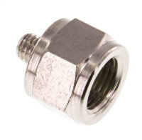 Reduziernippel M 5(AG)-G 1/8"(IG), Messing vernickelt