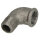 90°-Einschraubwinkel Rp 1/4"(IG)-R 1/4"(AG), Temperguss verzinkt