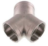 Y-Stück Rp 3" (IG), Edelstahl -16bar 1.4408...
