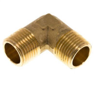 90°-Winkel R 1/2" (AG),Messing