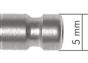 Kupplungsdose (NW2,7) 3mm Schlauch, Edelstahl