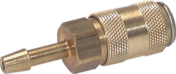 Kupplungsdose (NW2,7) 4mm Schlauch, Messing