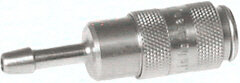 Kupplungsdose (NW2,7) 4mm Schlauch, Edelstahl
