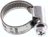 9mm Schlauchschelle 12 - 22mm, Stahl verzinkt (W1) (NORMA)