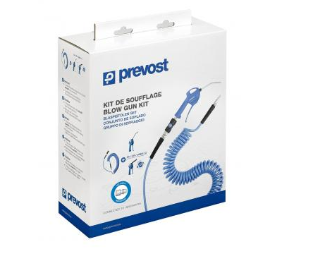 Prevost Ausblaspistolen Starter-Set |  Blaspistole mit Metalldüse + Spiralschlauch + Sicherheitskupplung